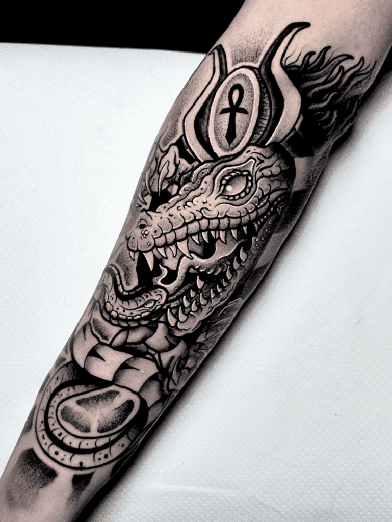 Ammit God Egyptian Mythology Tattoo