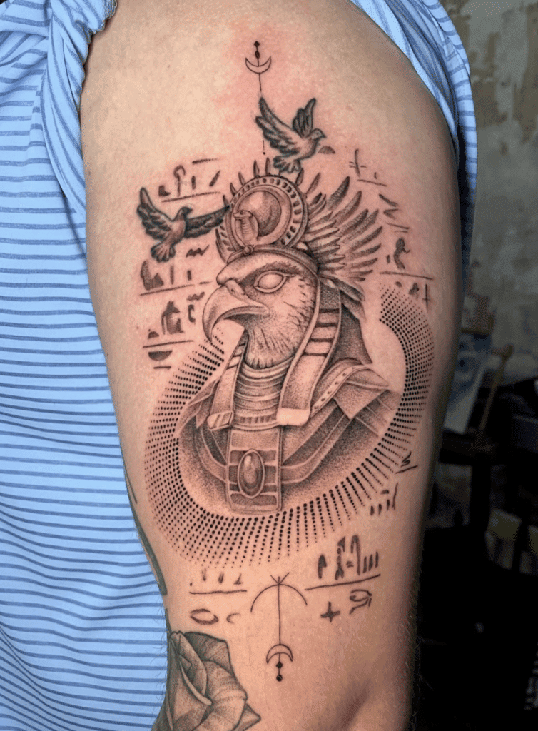Amun Ra Egyptian Mythology Tattoo