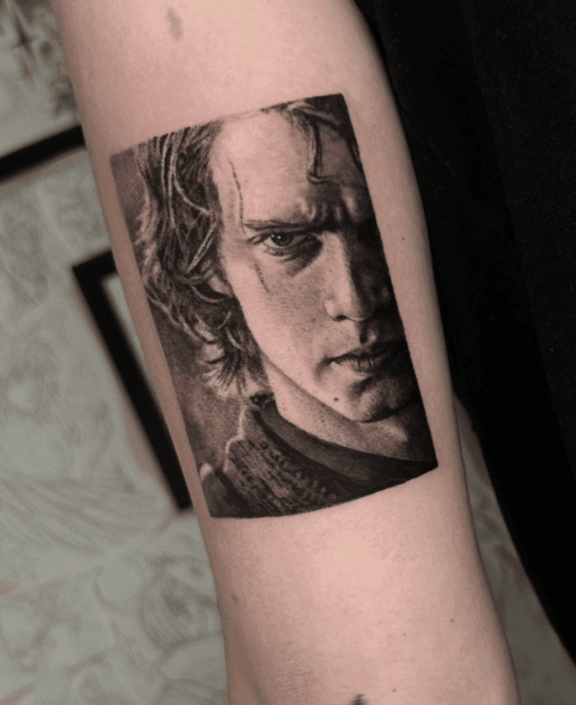 Anakin Skywalker Angry Tattoo