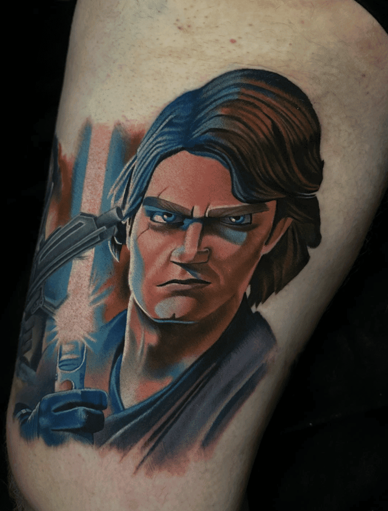 Anakin Skywalker Clone Wars Tattoo