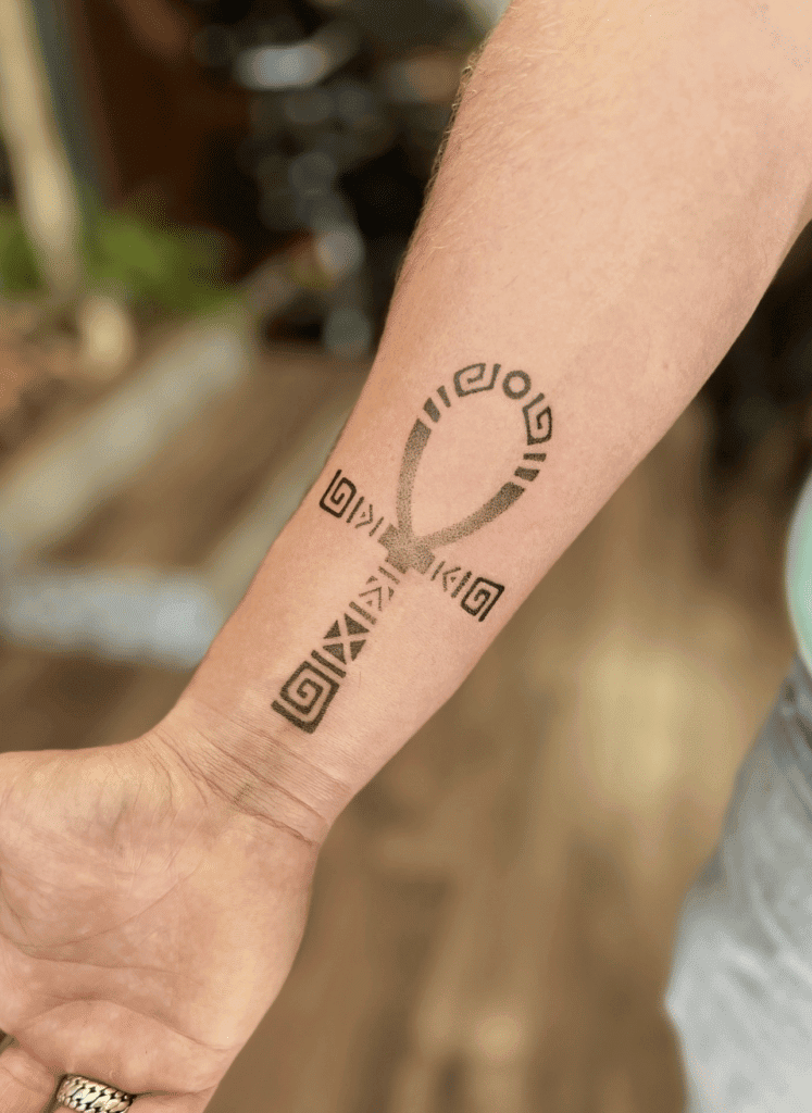 Ankh Alt Egyptian Mythology Tattoo