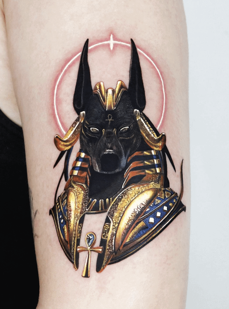 Anubis Egyptian Mythology Tattoo
