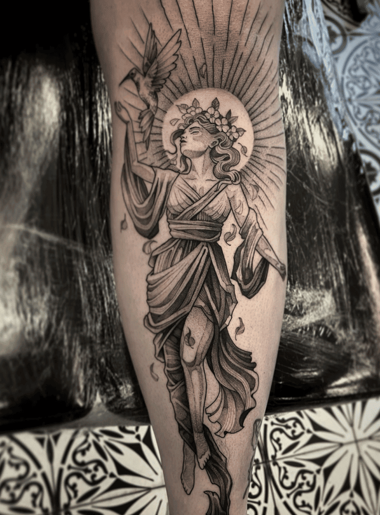 Aphrodite Radiant Greek Mythology Tattoo