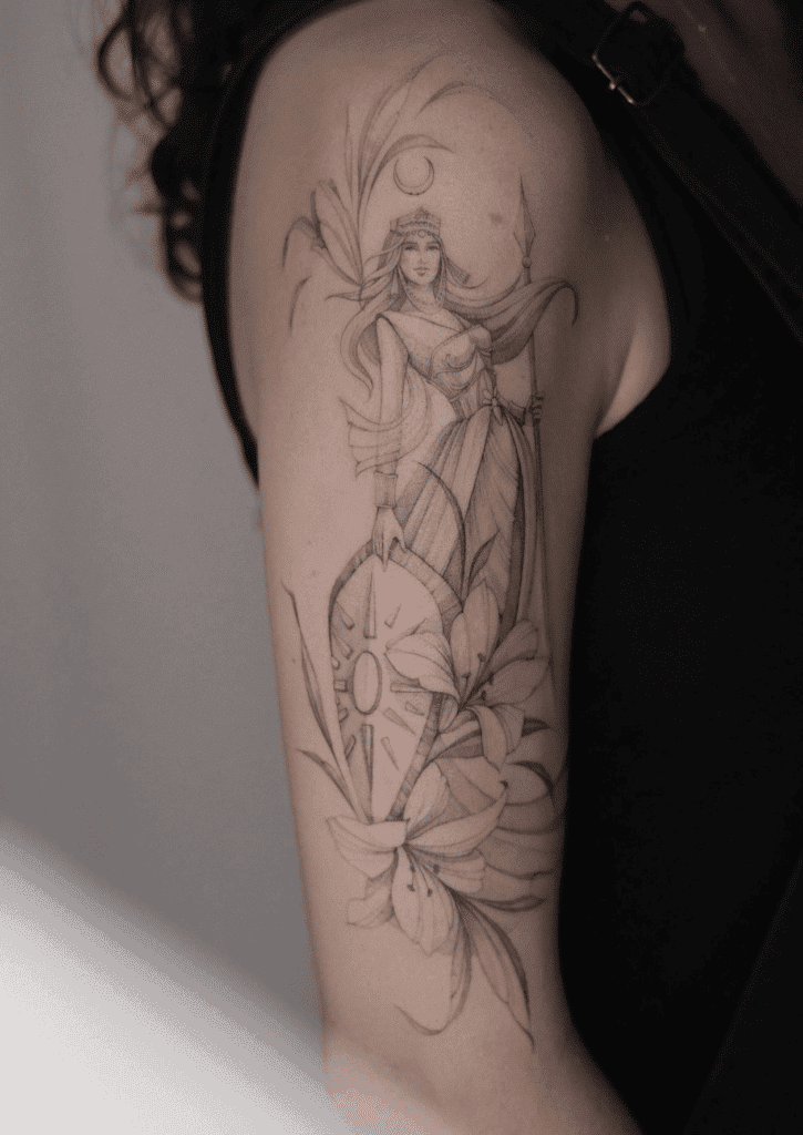 Armenian Nane Mythology Tattoo