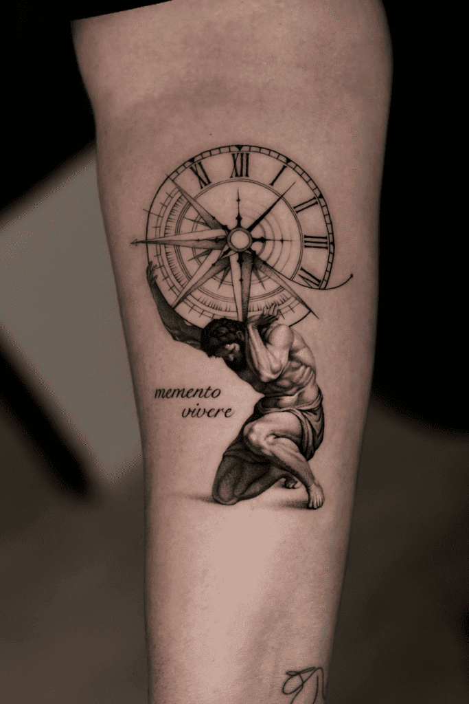 Atlas Greek Mythology Tattoo