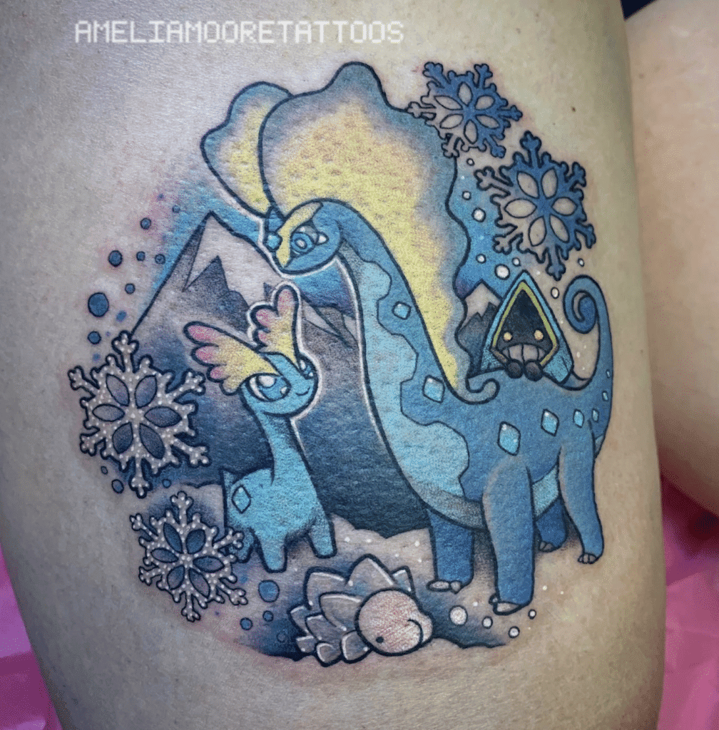 Aurorus Kalos Pokémon Tattoo