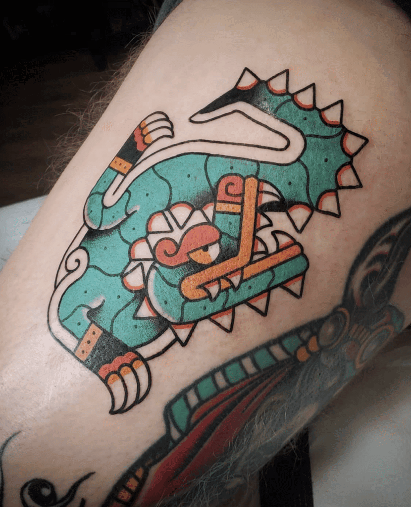Aztec Mythology Cipactli Tattoo