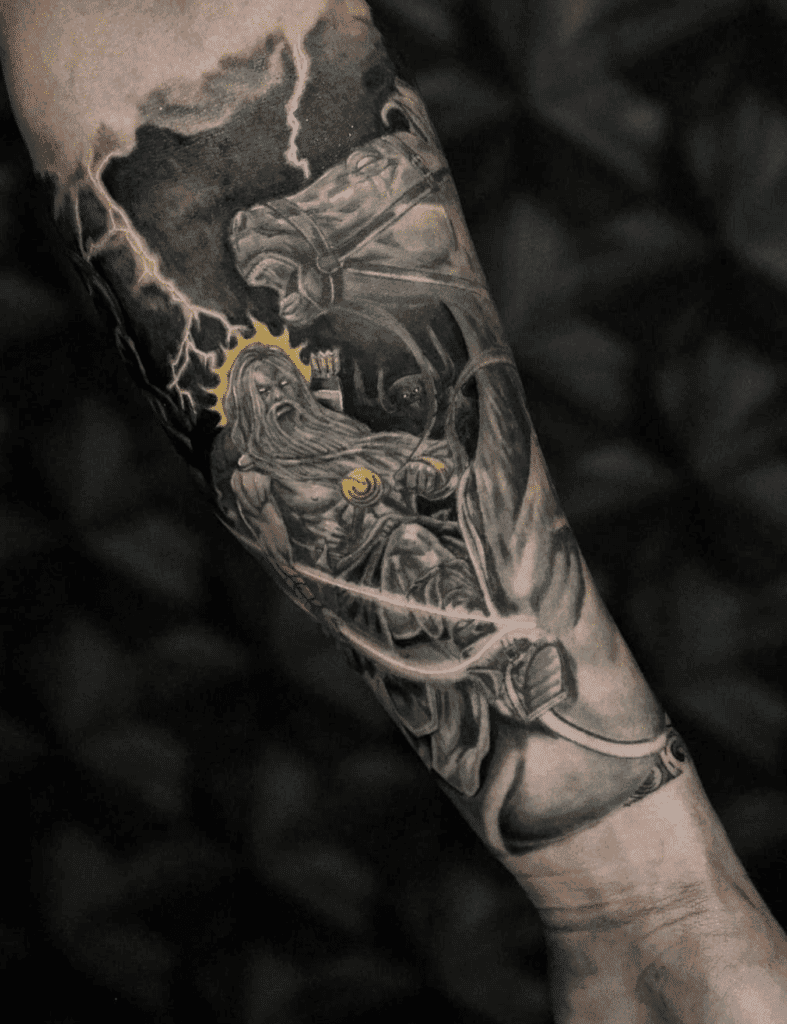 Baltic Mythology Perkunas Tattoo