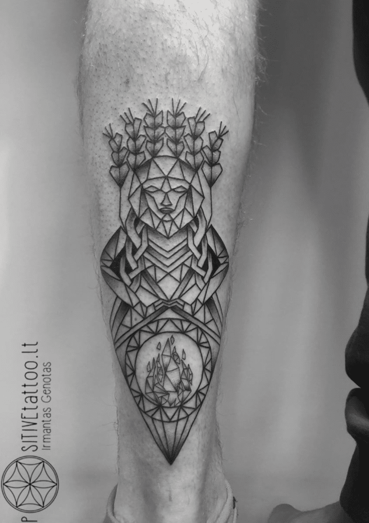 Baltic Mythology Zemyna Tattoo