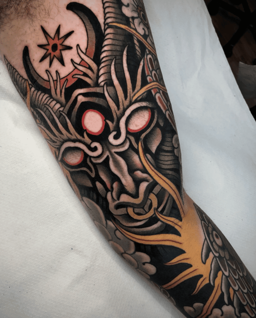 Basque Mythology Akerbeltz Tattoo