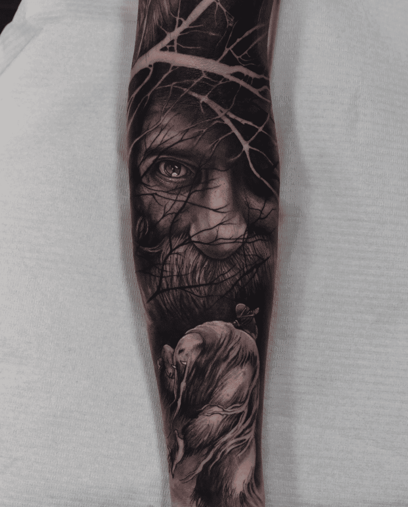 Basque Mythology Basajaun Tattoo