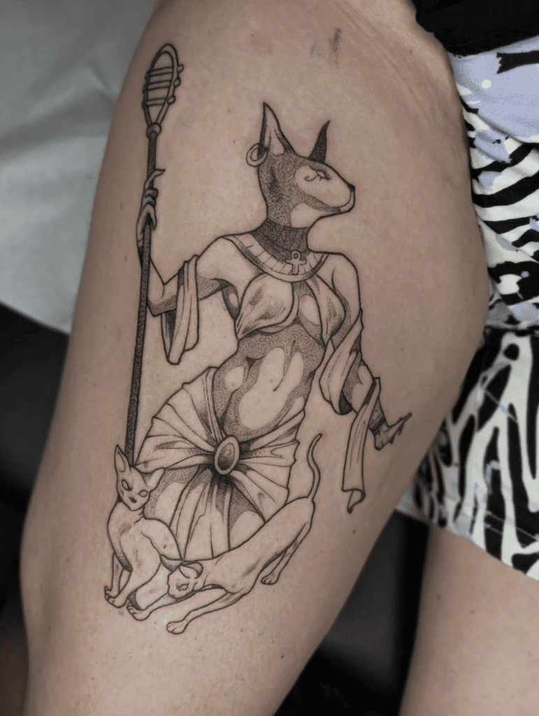 Bastet Mother Egyptian Mythology Tattoo