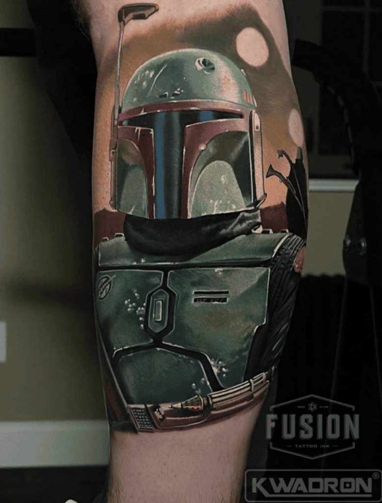 Bobba Fett Helmet Star Wars Tattoo