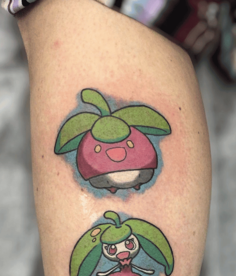 Bounsweet Cute Alola Pokémon Tattoo