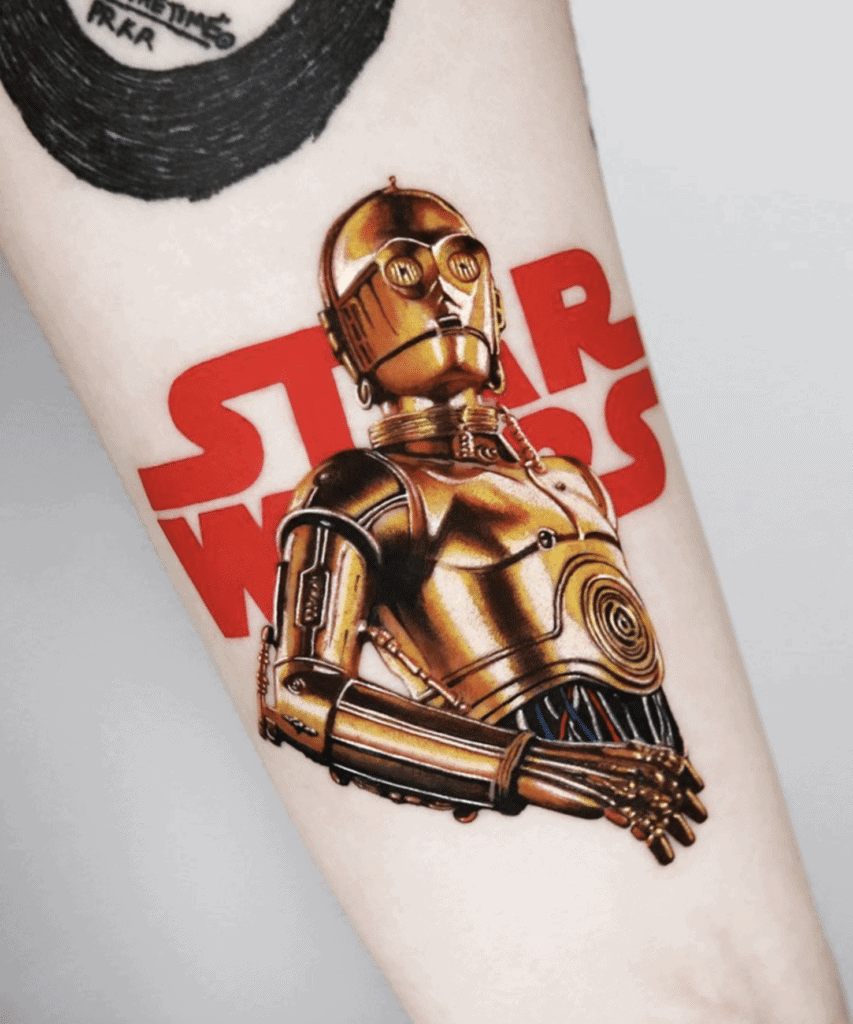 C-3PO Star Wars Tattoo