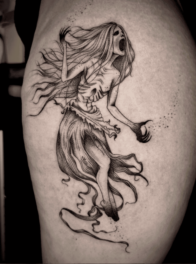 Celtic Mythology Banshee Tattoo