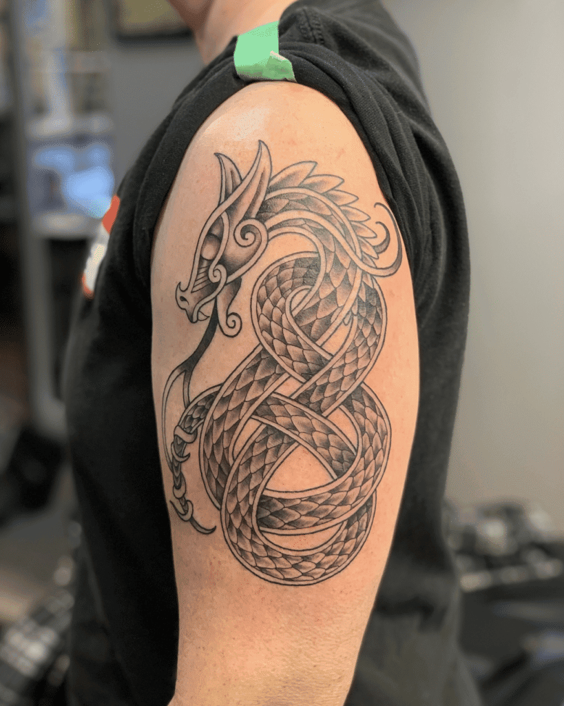 Celtic Mythology Dragon Tattoo