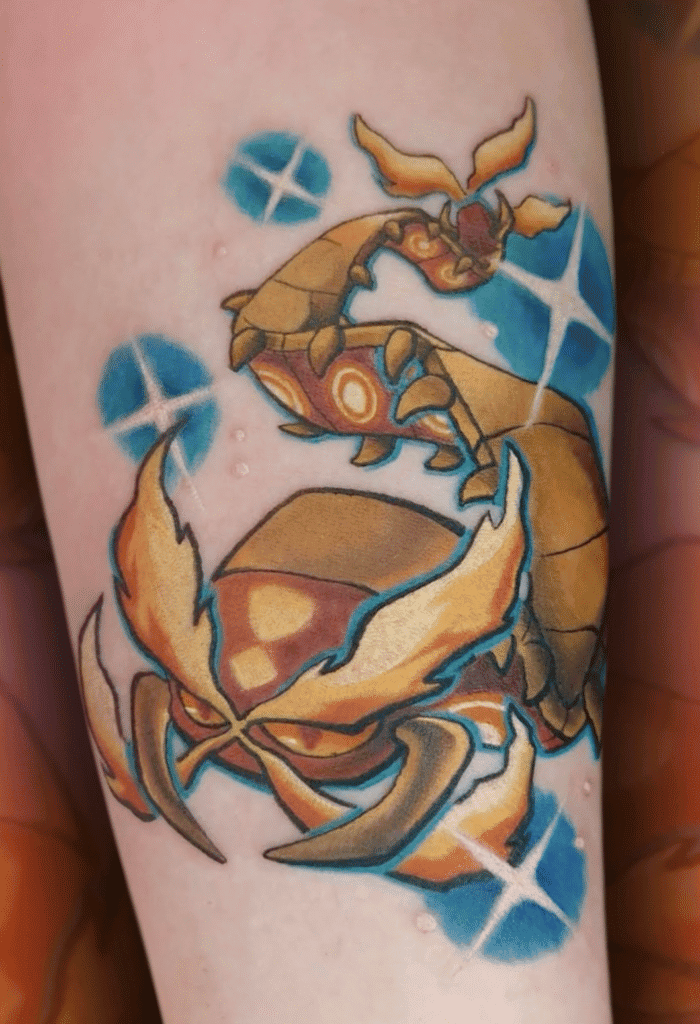 Centiskorch Flame Galar Pokémon Tattoo