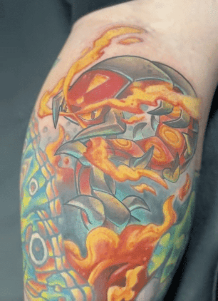 Centiskorch Galar Pokémon Tattoo