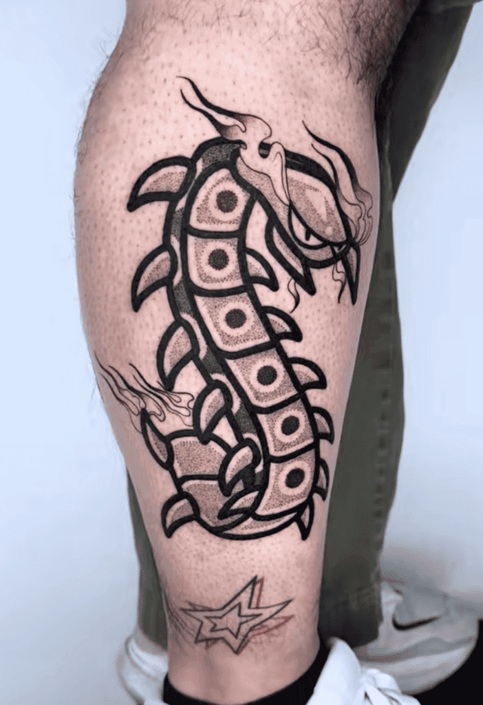 Centiskorch Simple Galar Pokémon Tattoo