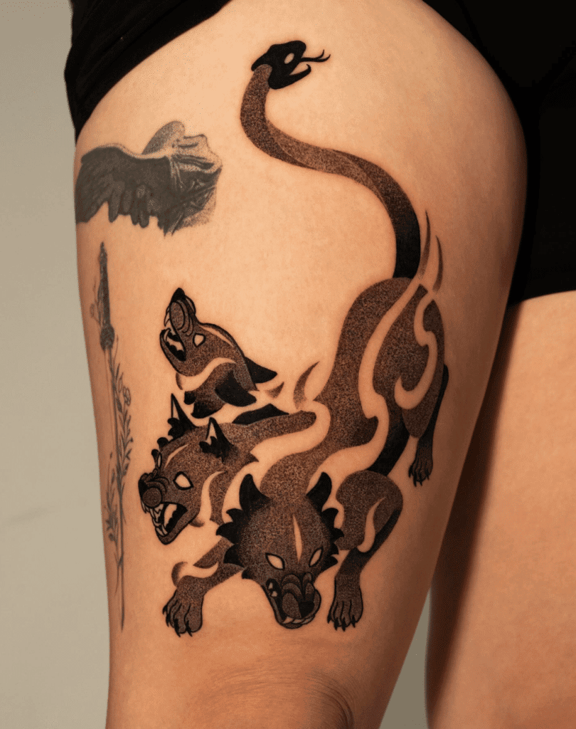Cerberus Greek Mythology Tattoo