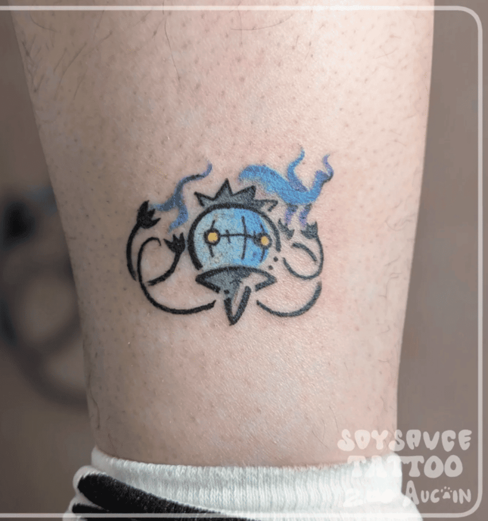 Chandelure Cute Unova Pokémon Tattoo