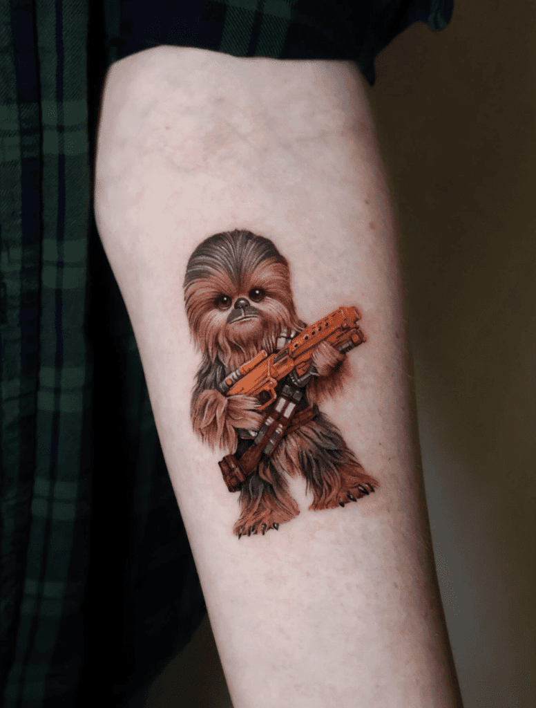 Chewbacca Cute Star Wars Tattoo