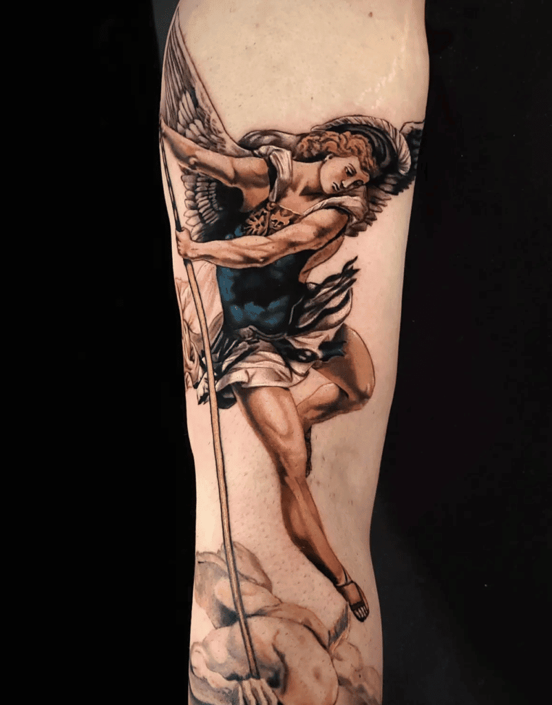 Christian Mythology Micheal Tattoo