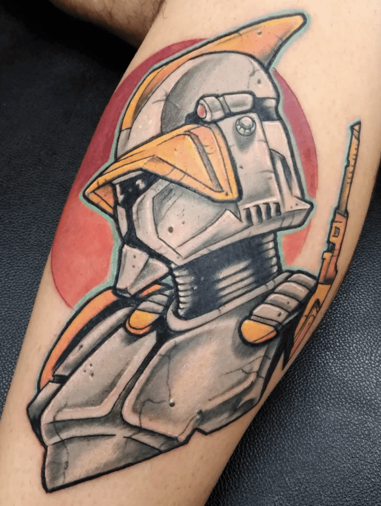 Clone Trooper Biker Star Wars Tattoo