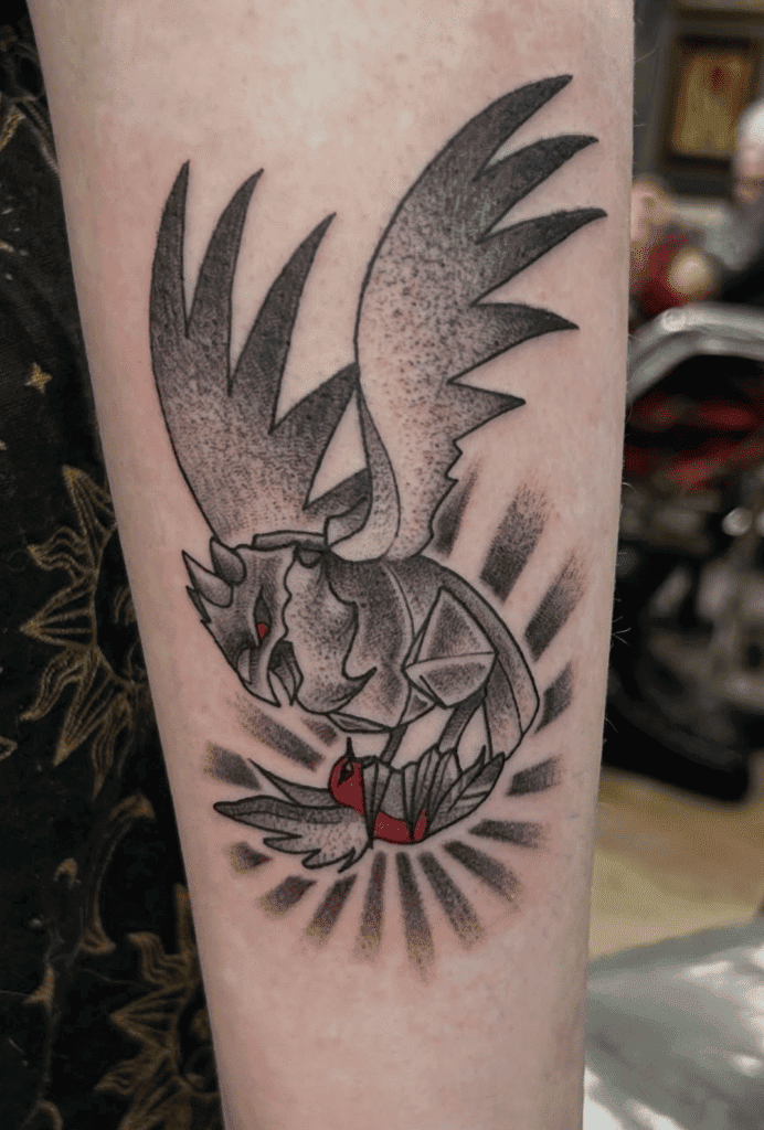 Corviknight Attack Galar Pokémon Tattoo