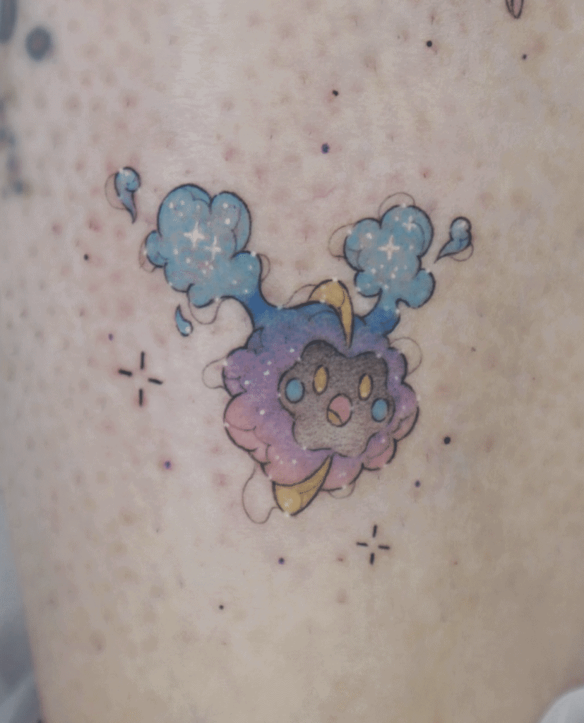 Cosmog Cute Alola Pokémon Tattoo