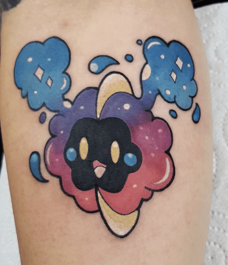 Cosmog Happy Alola Pokémon Tattoo