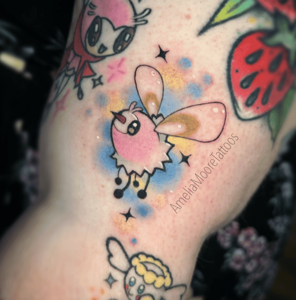 Cutiefly Shiny Alola Pokémon Tattoo