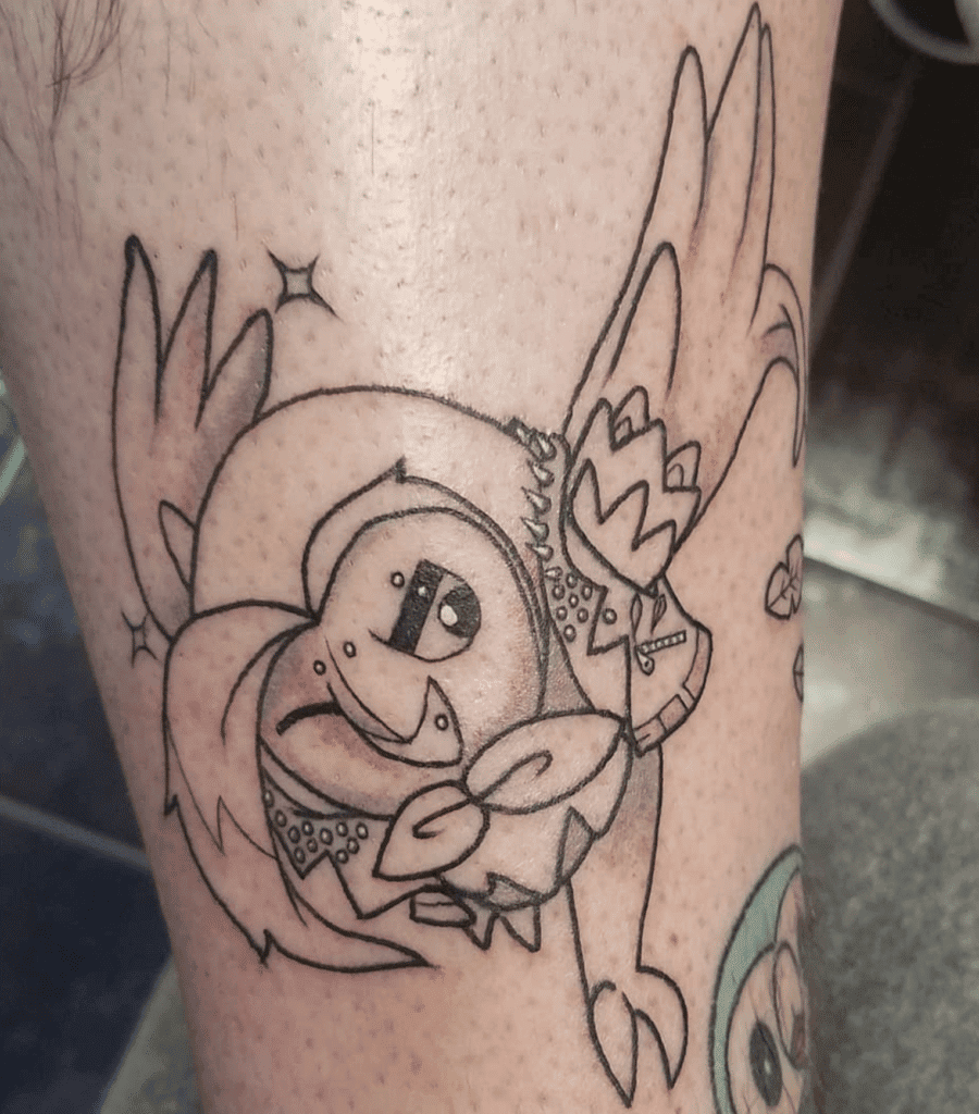 Dartrix Punk Alola Pokémon Tattoo