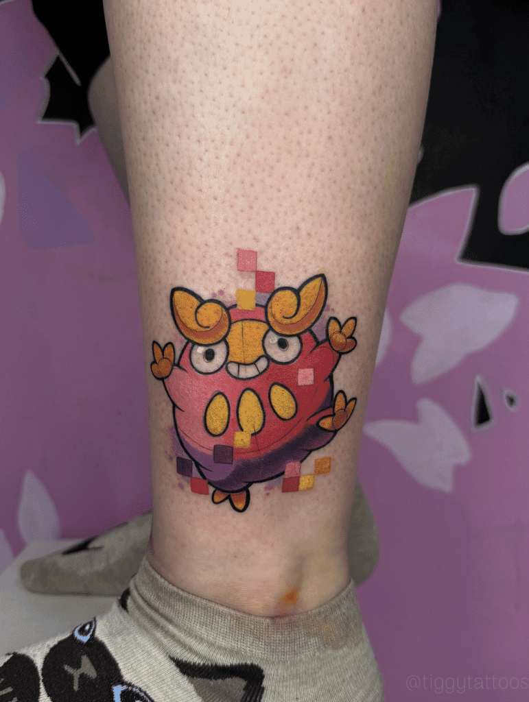 Darumaka Pixel Unova Pokémon Tattoo