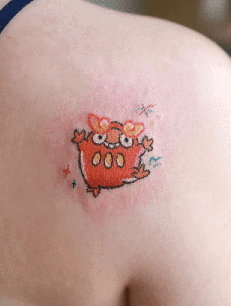 Darumaka Small Unova Pokémon Tattoo