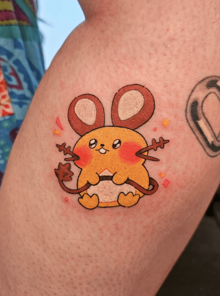 Dedenne Cute Kalos Pokémon Tattoo