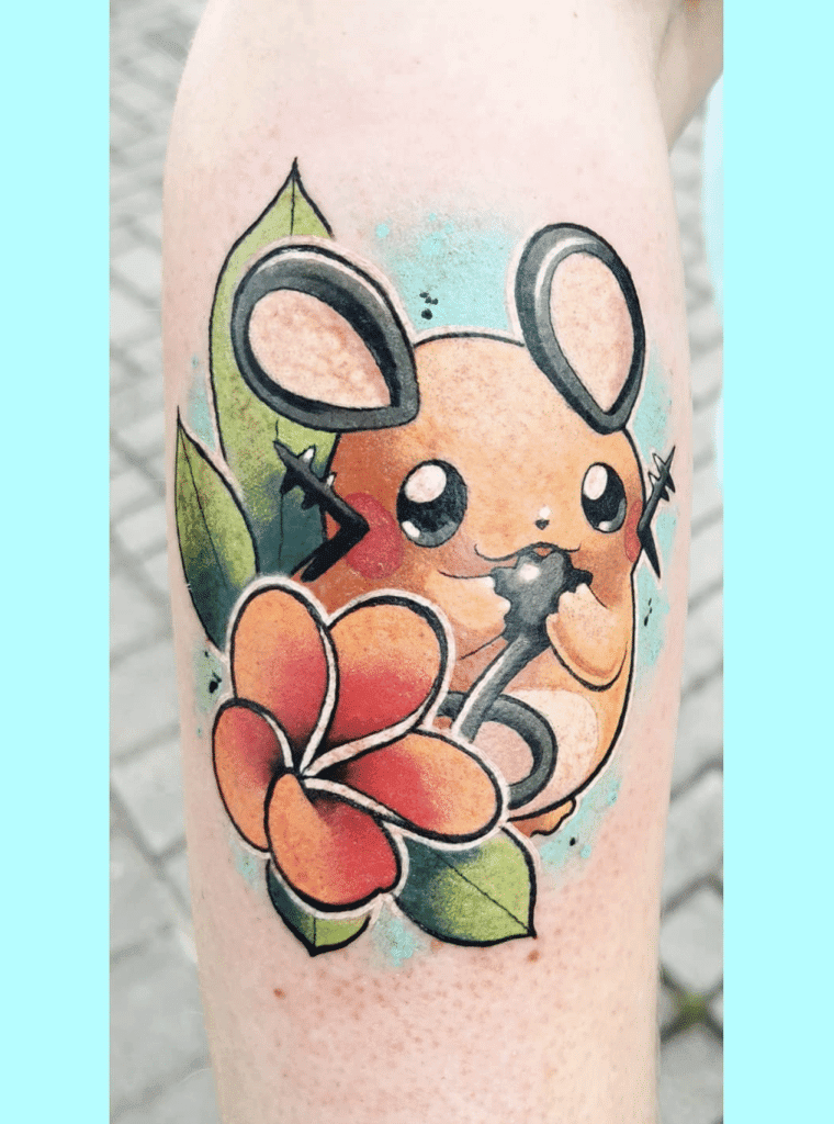 Dedenne Tail Kalos Pokémon Tattoo