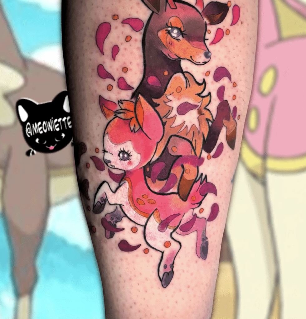 Deerling Unova Pokémon Tattoo