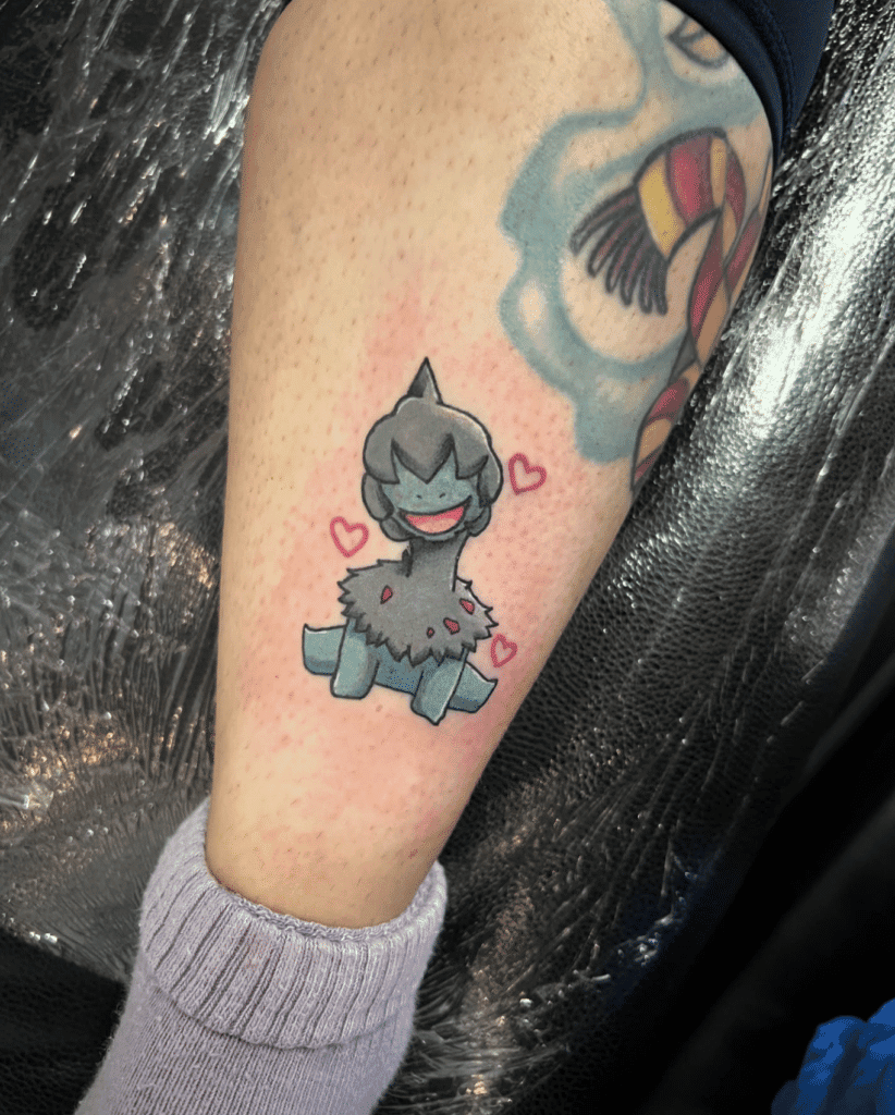 Deino Love Unova Pokémon Tattoo