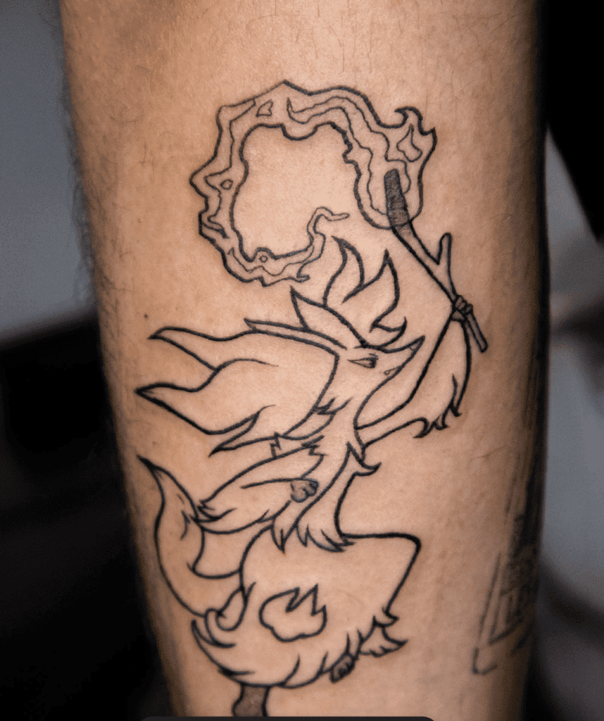 Delphox Simple Kalos Pokémon Tattoo