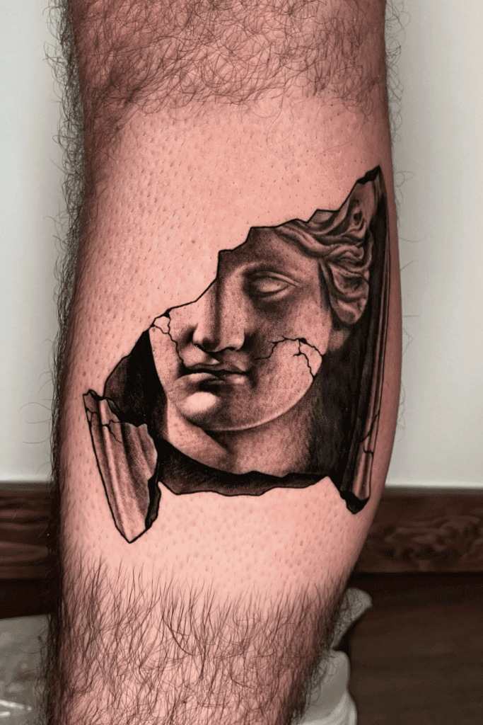 Demeter Statue Greek Mythology Tattoo