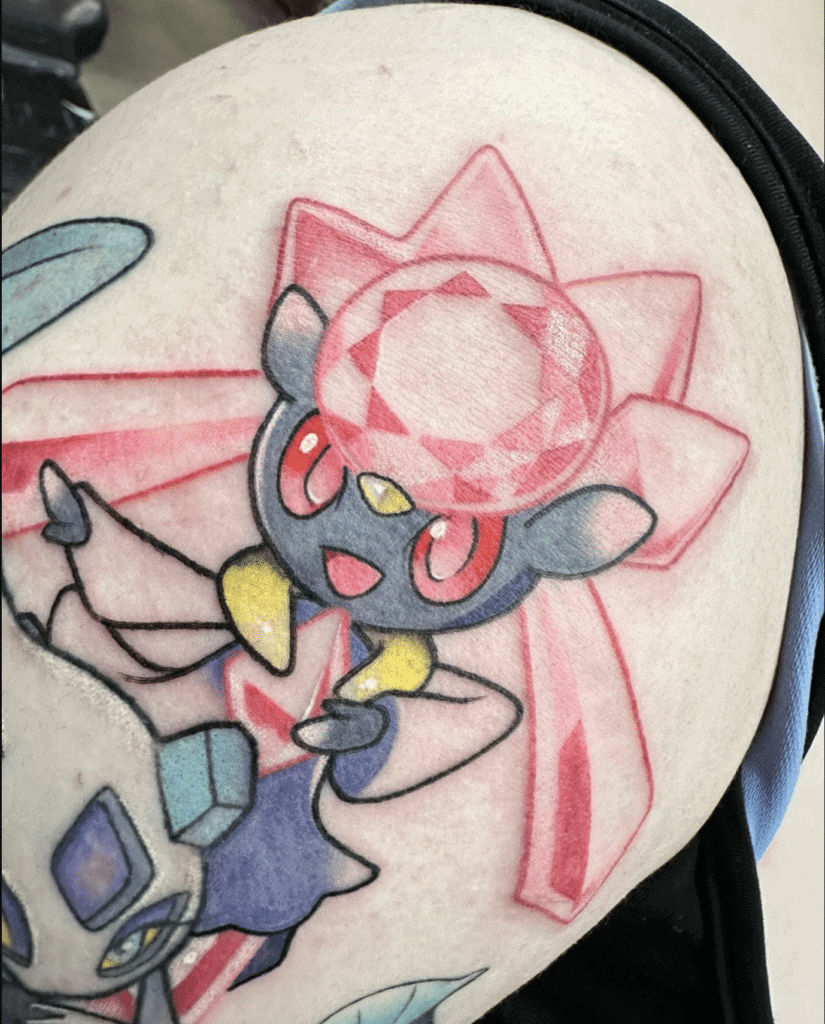 Diancie Kalos Pokémon Tattoo