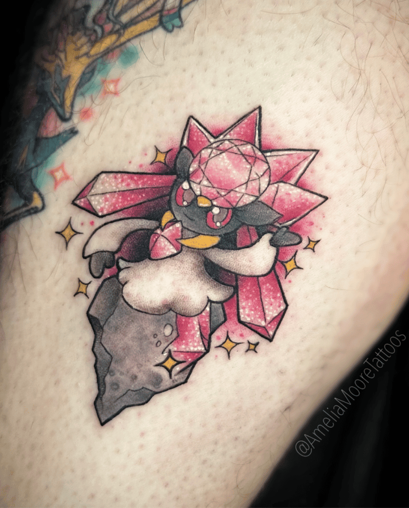 Diancie Shine Kalos Pokémon Tattoo
