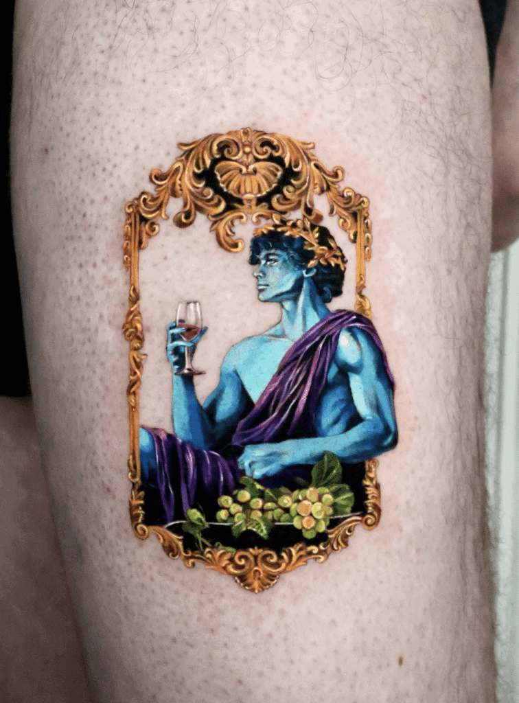 Dionysus Wine Greek Mythology Tattoo