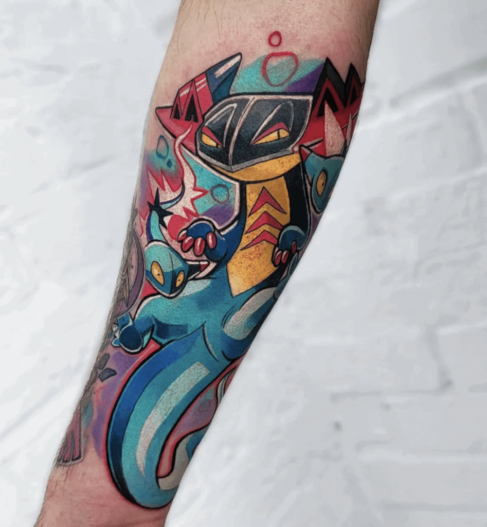 Dragapult Galar Pokémon Tattoo
