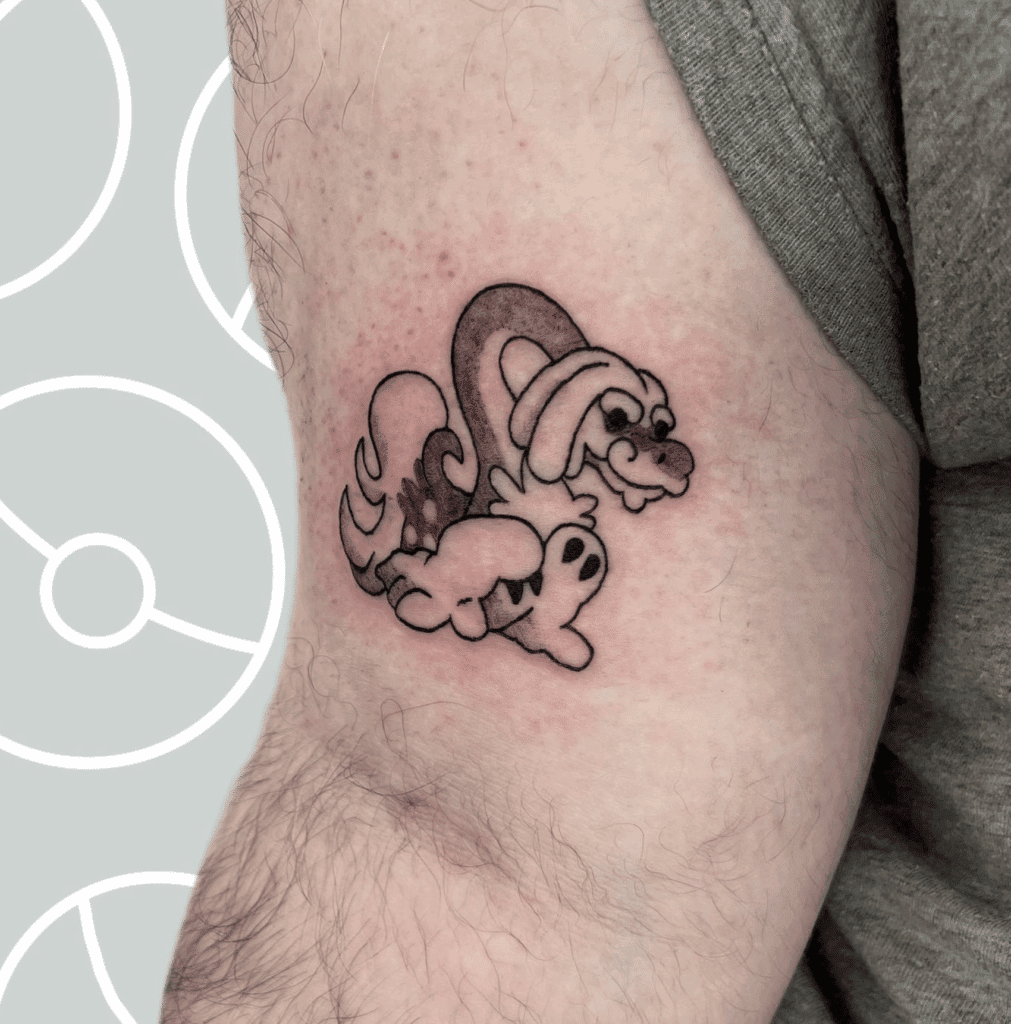 Drampa Small Alola Pokémon Tattoo