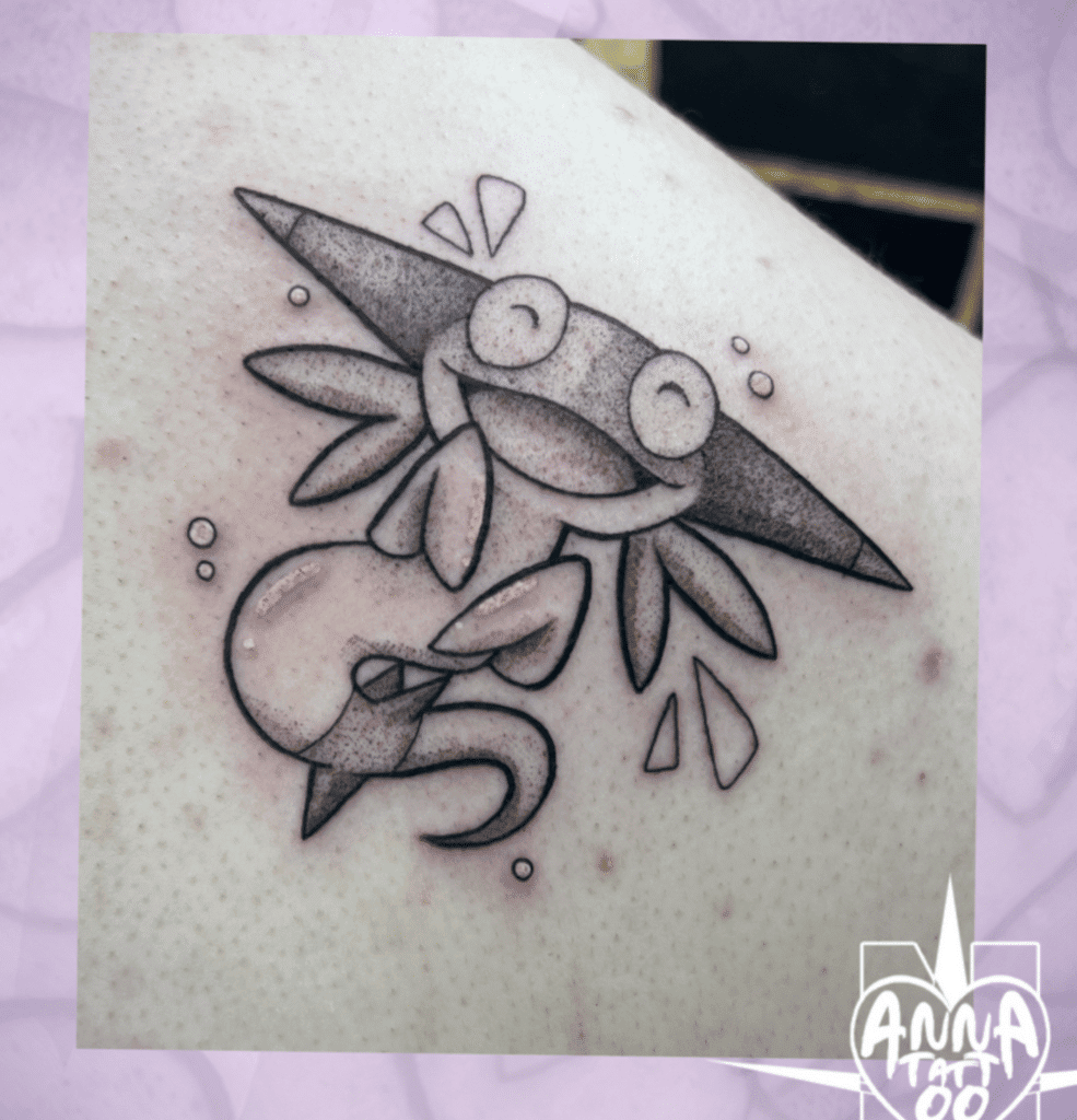 Dreepy Happy Galar Pokémon Tattoo
