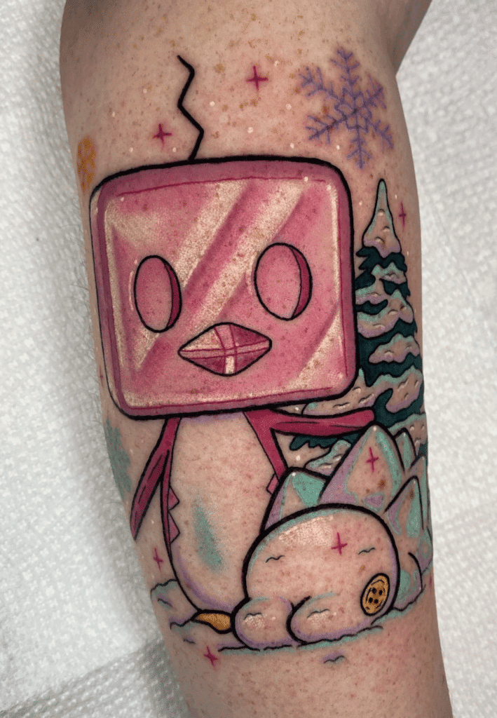 Eiscue Snow Galar Pokémon Tattoo