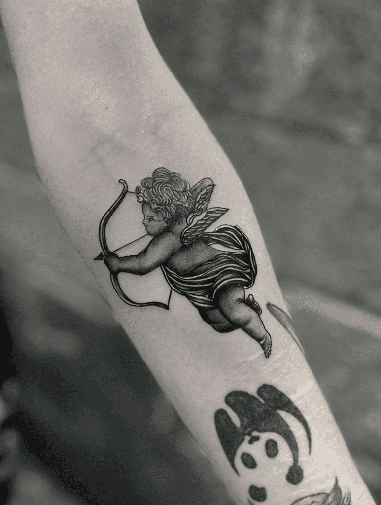 Eros Bow Greek Mythology Tattoo